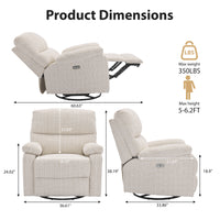 CELESTE Power Nursery Glider Recliner