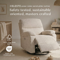 CELESTE Power Nursery Glider Recliner